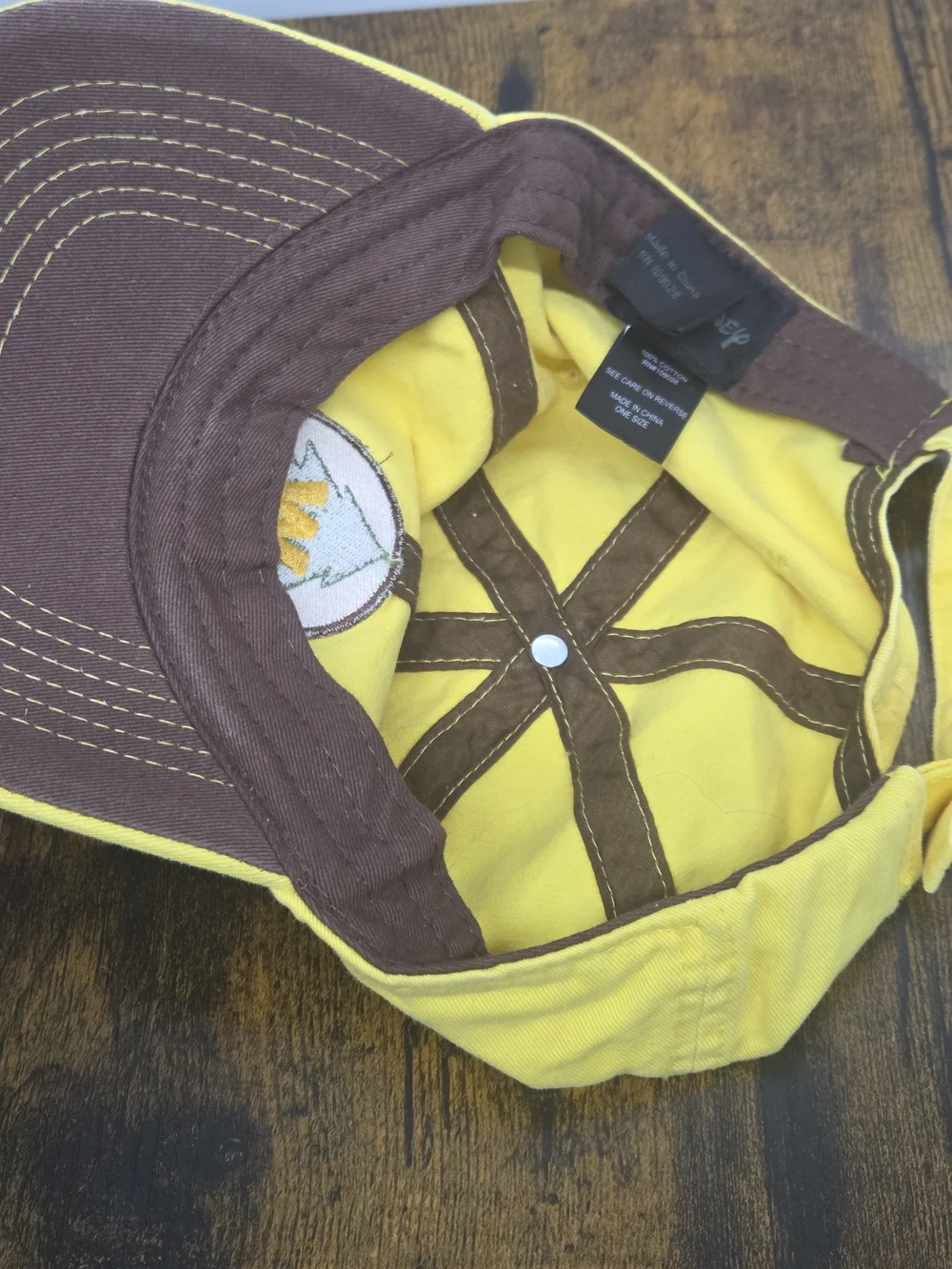 Disney Pixar UP Russell Wilderness Explorer Yellow Baseball Cap Hat Adult Size